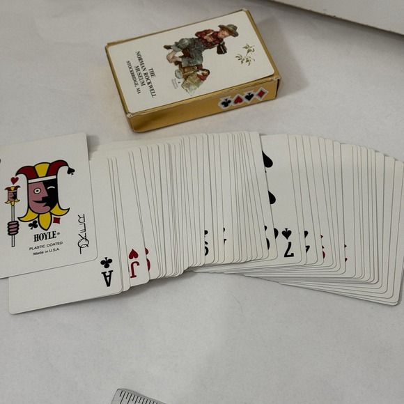 The Norman Rockwell Museum Stockbridge MA Vintage Hoyle Playing Cards - Picture 6 of 6